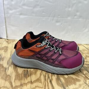 Merrell Women's Moab Flight Carbon Fiber Safety Toe Shoe Size 8M Pink